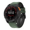 gCARBON 22mm silikonový řemínek s karbonovým vzorem pro Garmin Fenix 8 Tactix Enduro 3 QuickFit (Barva Oranžová/Černá)