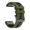 EIGHT 26mm silikonový řemínek originální vzled vzor pro Garmin Fenix 8 51mm Enduro 3 QuickFit (Barva Zelená/Černá SCREW)