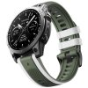 RUNNER 22mm silikonový řemínek pro Garmin Fenix 8 47mm QuickFit (Barva Zelená/Černá)