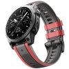 RUNNER 22mm silikonový řemínek pro Garmin Fenix 8 47mm QuickFit (Barva Zelená/Černá)