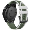 RUNNER 22mm silikonový řemínek pro Garmin Fenix 8 47mm QuickFit (Barva Zelená/Černá)