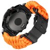 PARACORD 26mm nylonový řemínek pro Garmin Fenix/Tactix černý army green zelený QuickFit (Barva Army green)