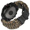 PARACORD 26mm nylonový řemínek pro Garmin Fenix/Tactix černý army green zelený QuickFit (Barva Army green)