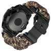 PARACORD 26mm nylonový řemínek pro Garmin Fenix/Tactix černý army green zelený QuickFit (Barva Army green)