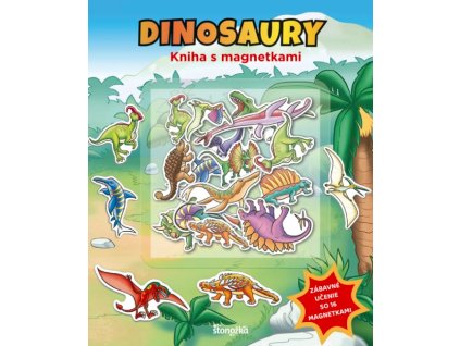 Kniha s magnetkami: Dinosaury