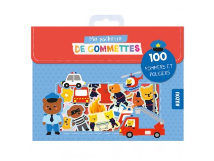 ma pochette de gommettes 100 pompiers et policiers