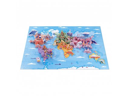 Janod Vzdelávacie puzzle Zaujímavosti sveta 350 ks