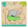 Vkladacie viacvrstvové puzzle Zvieratá
