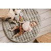 Playandgo organic collection playmat open detail meadow green baby lying on mat basket and wooden toys