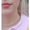 Choker - ,,Sofia" celokytičkový, stříbrné detaily