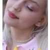 Choker - ,,Sofia" půlený, stříbrné detaily