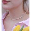 Choker - ,,Sofia" půlený, zlaté detaily