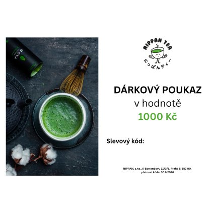 DÁRKOVÝ POUKAZ 1000 Kč
