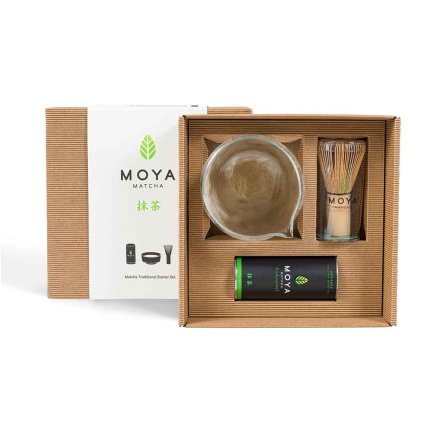moya matcha starter set bowl double glass with a spout front new small