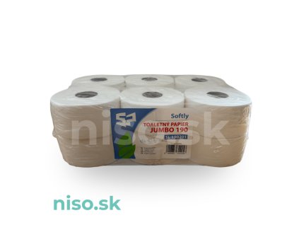 Toaletný papier Softly Jumbo 19 - 2 vrst. 110 m celulóza