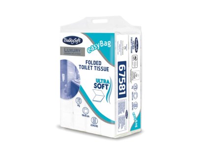 BulkySoft 67581 - skladaný toaletný papier 2vrst celulóza 40x224 utr.
