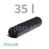 Vrecia na odpadky 35 l / 25 ks, Economy, 8 mic., 60 x 70 cm, čierne