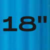 18" modrá