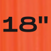 18" oranžová