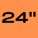 24" Oranžová