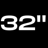32" black černá