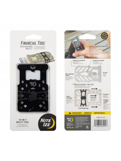 Multifunkční peněženka s blokací RFID Nite Ize Financial Tool RFID Blocking (3)