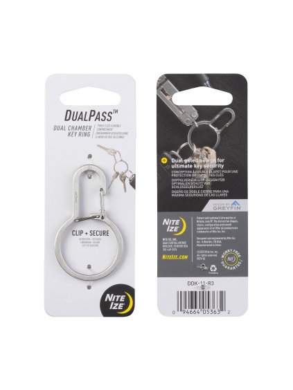 Dvoukomorová klíčenka Nite Ize DualPass™ (7)