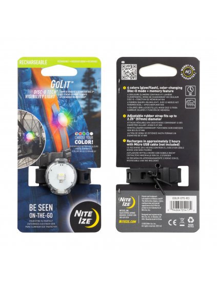 Přenosné nabíjecí světýlko Nite Ize GoLit® Disco O Tech™ (7)