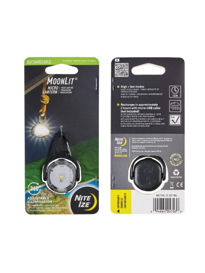 Nabíjecí mikro lucerna Nite Ize MoonLit® Rechargeable Micro Lantern (8)