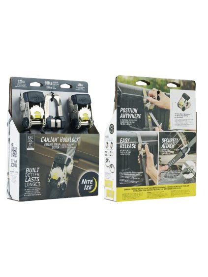 Upínací systém CamJam™ HookLock Ratchet Strap System Small 12 Ft 2 Pack (1)