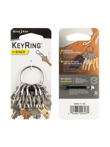 wol pl Nite Ize S Biner KeyRing Steel Stainless KRGS 11 R3 11122 1