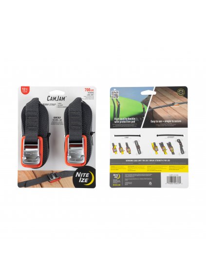 Nite Ize Upínací systém CAMJAM® TIE DOWN STRAPS 12ft. 2 kusy