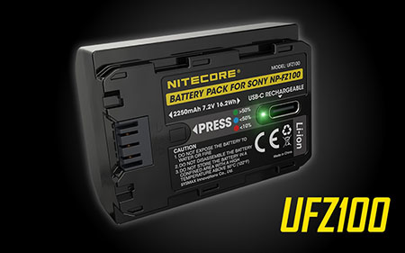 NITECORE UFZ100 baterie pro modely Sony