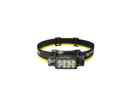 Čelovka Nitecore HC65 UHE, výkonná čelovka 2000 lm, dosvit 222 m, USB‑C nabíjení, 3 světelné barvy čelovky, dlouhá výdrž až 82 h