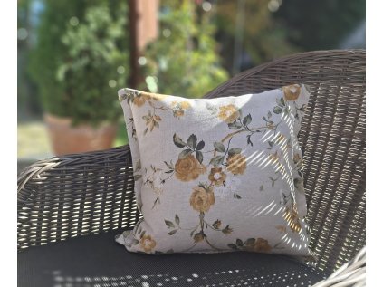 Obliečka na vankús žltá ruža