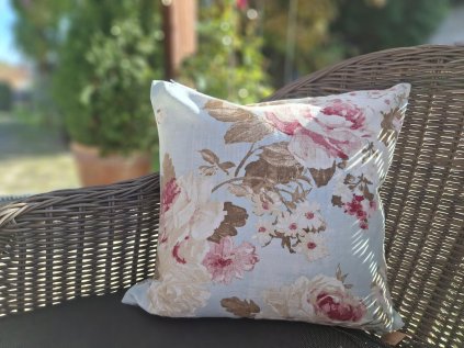 Navliecka na vankus tyrkys rose