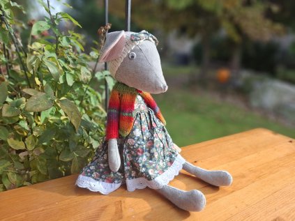 Hračka z textilu MYŠ