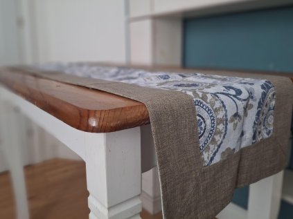 Stola na stol hnedo modra