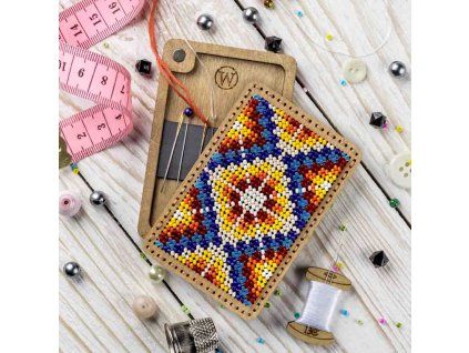 Magnetický jehelníček vyšívací sada duhový motiv