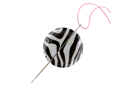 Magnetický držák na jehlu černobílá zebra