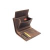 Hnědá pánská kožená peněženka Nivasaža N41 | jednoduchá a tenká