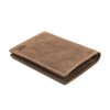 Hnědá pánská kožená peněženka Nivasaža N41 | jednoduchá a tenká