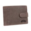 Hnědá pánská kožená peněženka Nivasaža prostorná se zapínáním N55
