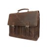 Kožená aktovka Green Wood 829H-KHA hnědá