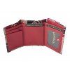 Dámská kožená peněženka Nivasaža N38-SNT-MGR barevná-červená
