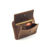 Hnědá kožená peněženka Nivasaža turistická N139