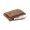 Kožená peněženka hnědá - mini turistická Nivasaža N139