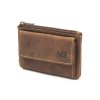 Hnědá kožená peněženka turistická Nivasaža N139
