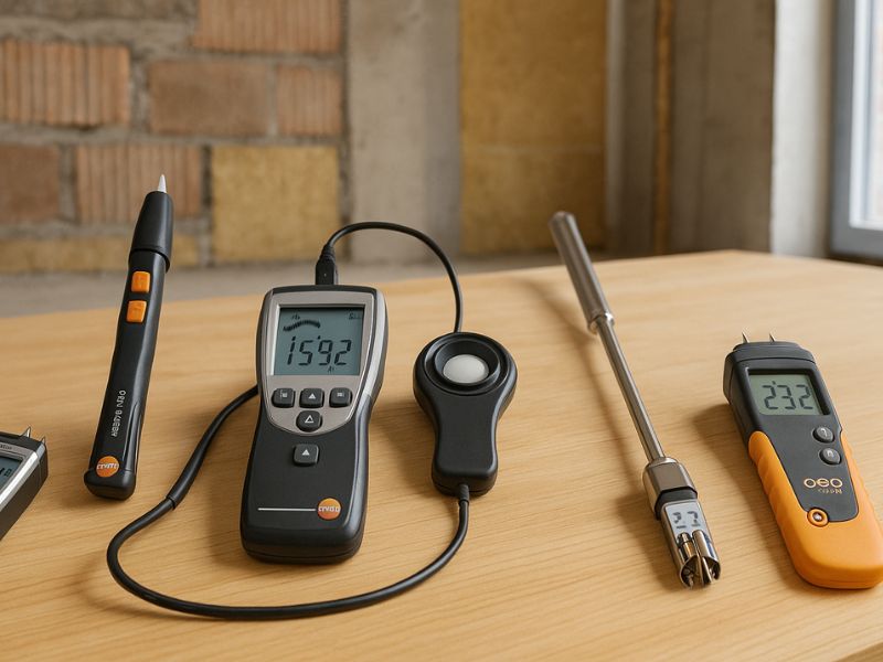 Měřidla veličin ve stavebnictví: Kdy sáhnout po vlhkoměru, tlakoměru nebo třeba luxmetru?