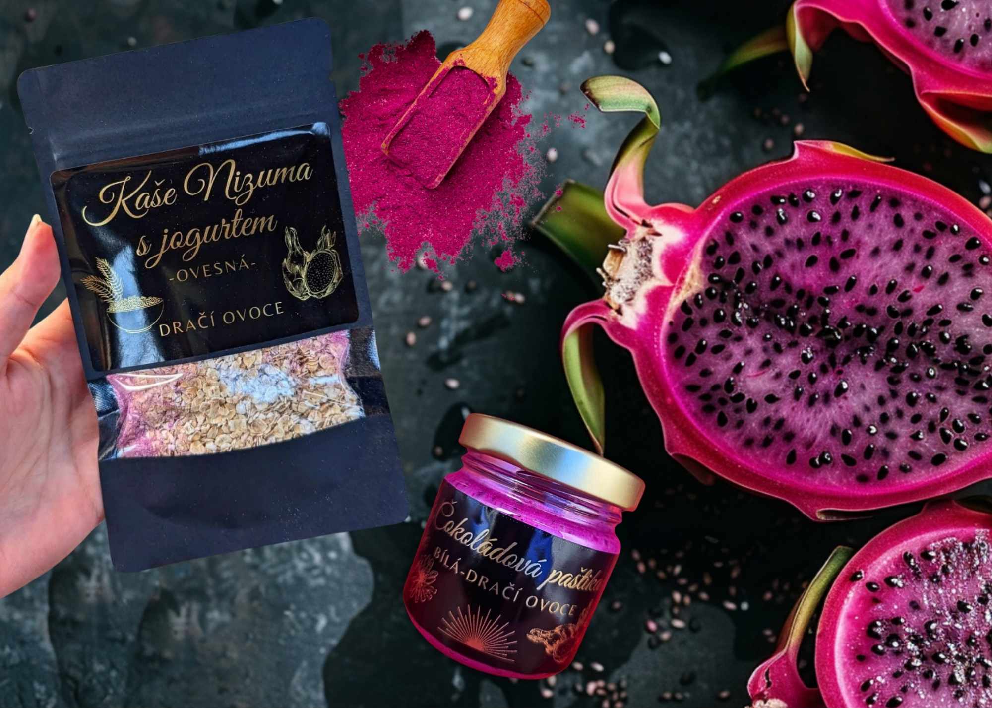 Dračí ovoce (pitahaya): čokoláda a dezerty